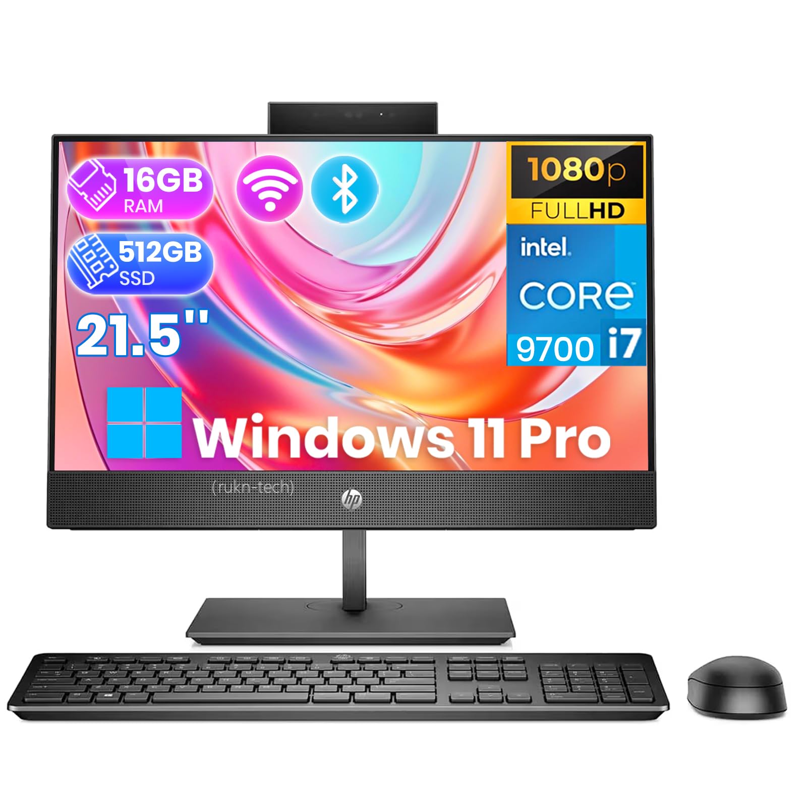 Windowsデスクトップ Windows11 HP Proone 600 G5 i7 9700T 16GB HP ProOne 600 G5 Computadora de sobremesa todo en uno